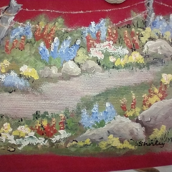 HAND PAINTED CANVAS BAG - Picture 7 of 12